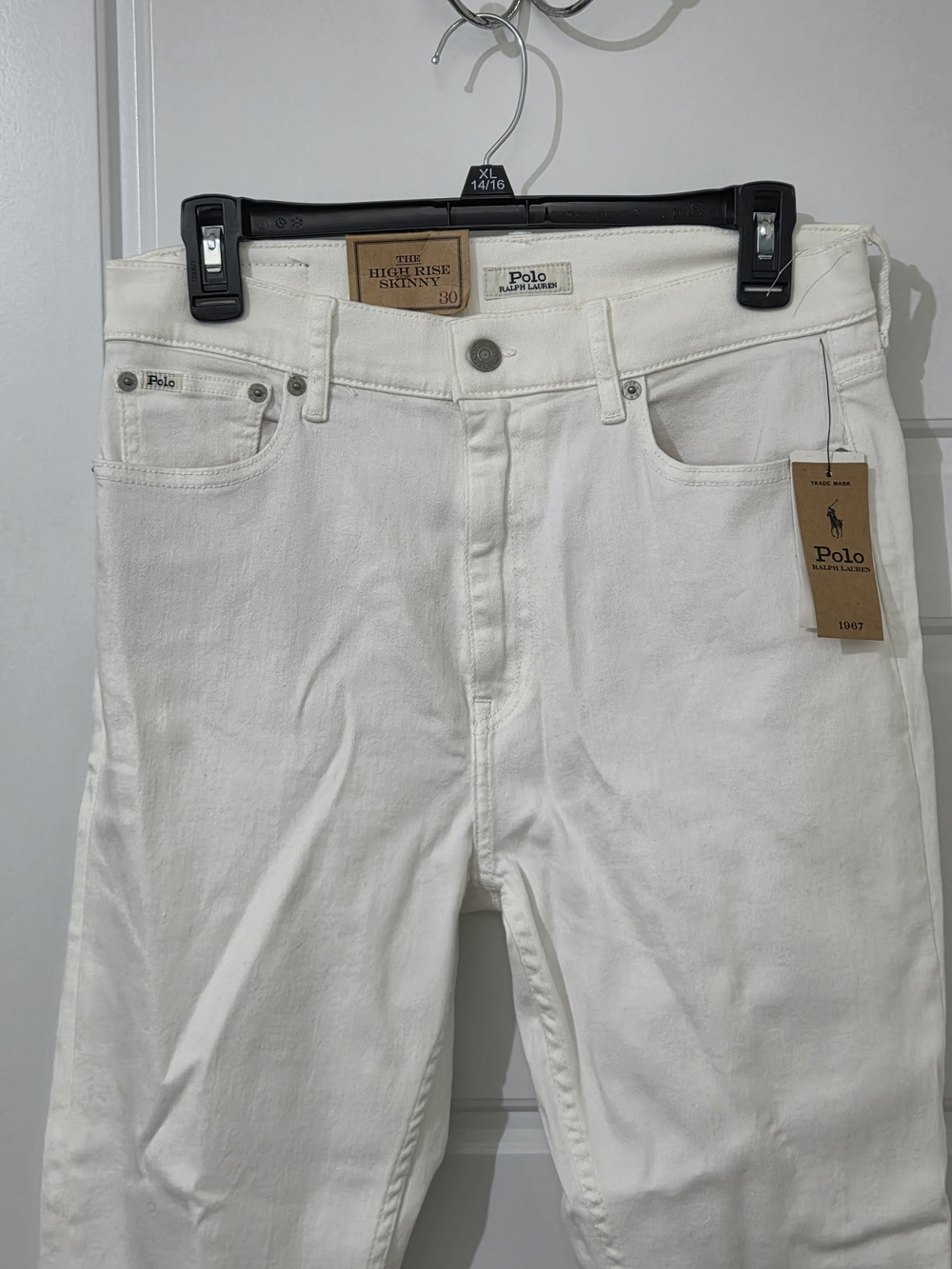 POLO RALPH LAUREN High-Rise Skinny Ankle Jean Women's Size 30 White
